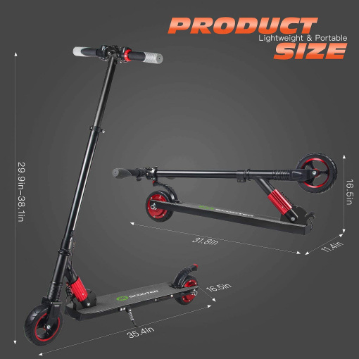 Megawheels Patinete Eléctrico Adulto Plegable Aluminio Electric Scooter  250W